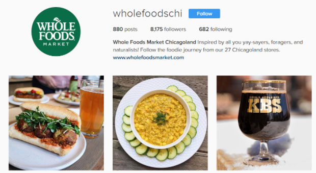 Image from Whole Food's Chicago Instagram page